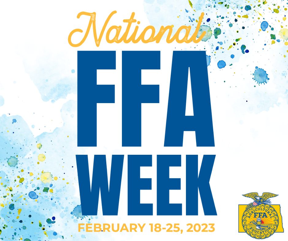 National FFA Week is February 18-25, 2023, Graphic