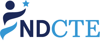 NDCTE Acronym Logo 2 shades of blue 